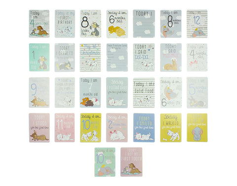 30 Disney Baby Milestone Cards