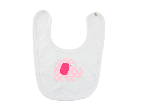 Pink Elephant Bib