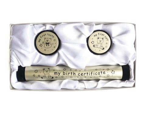 Birth Certificate Keepsake Set