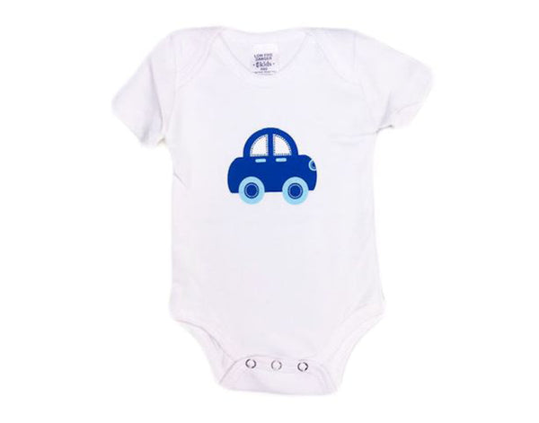 Blue Car Short Sleeve Bodysuit