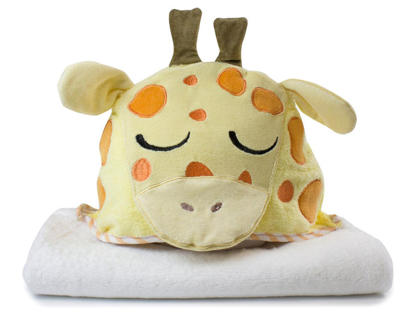 Giraffe Large Plush Hooded Towel