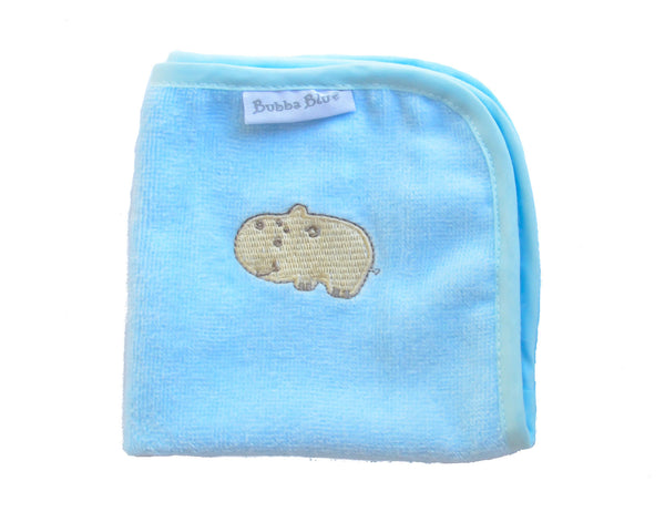 Light Blue Hippo Wash Towel