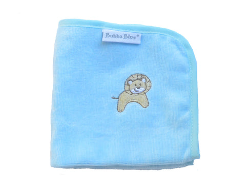 Light Blue Lion Wash Towel