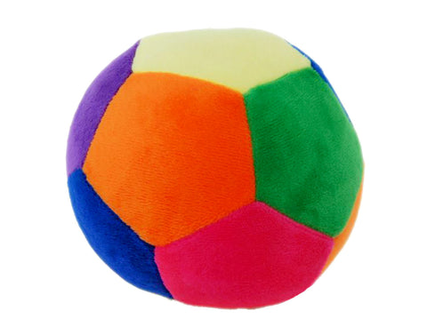 Multi-Coloured Nursery Ball with Rattle